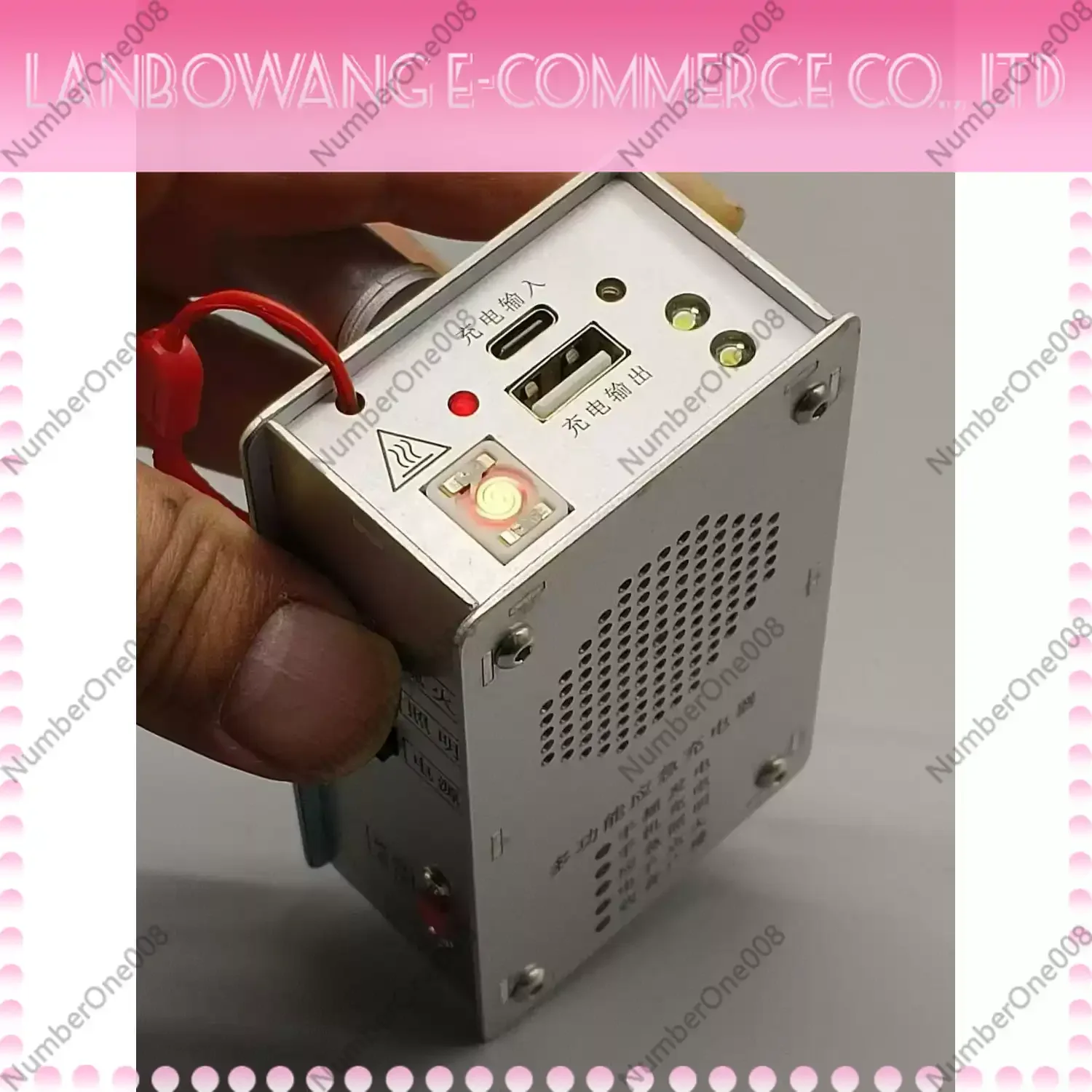 Hand Crank Generator 5V Portable Power Bank For Outdoor Camping Emergency Lighting Waterproof