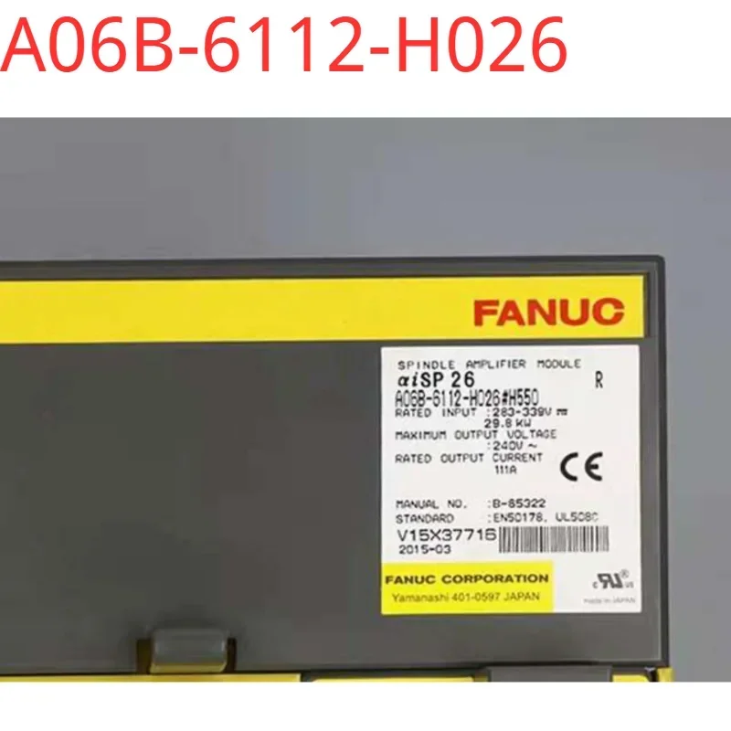 A06B-6112-H026 Second-hand tested ok  Servo Drive in good Condition