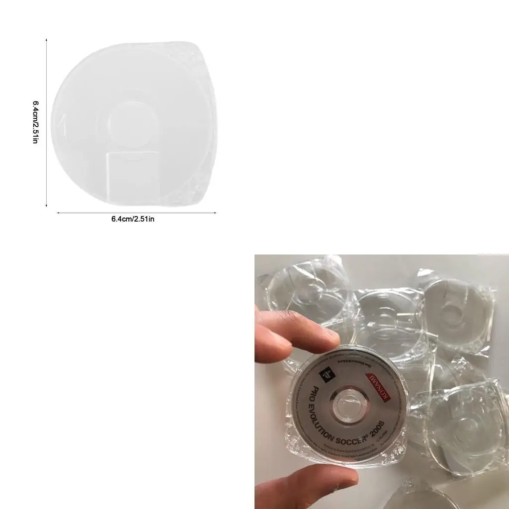 Replacement Game Disc Storage for Case Crystal Clear for Case for Shell for 1000 3000