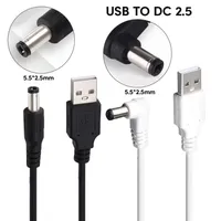 Durable USB to DC5.5x2.5mm Charging Cable Reliable Cord 1M for Monitors Speakers Electronics Devices