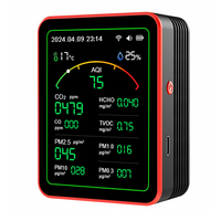 Air Quality Detector TFT Display AQI PM0.3 PM1.0 PM2.5 PM10 CO CO2 TVOC HCHO Tester Tuya WiFi -Compatible Home Supply