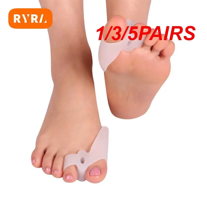 1/3/5PAIRS Silicone Gel Bunion Separator Corrects Hallux Valgus Eases Foot Pain High-quality Silicone In Demand