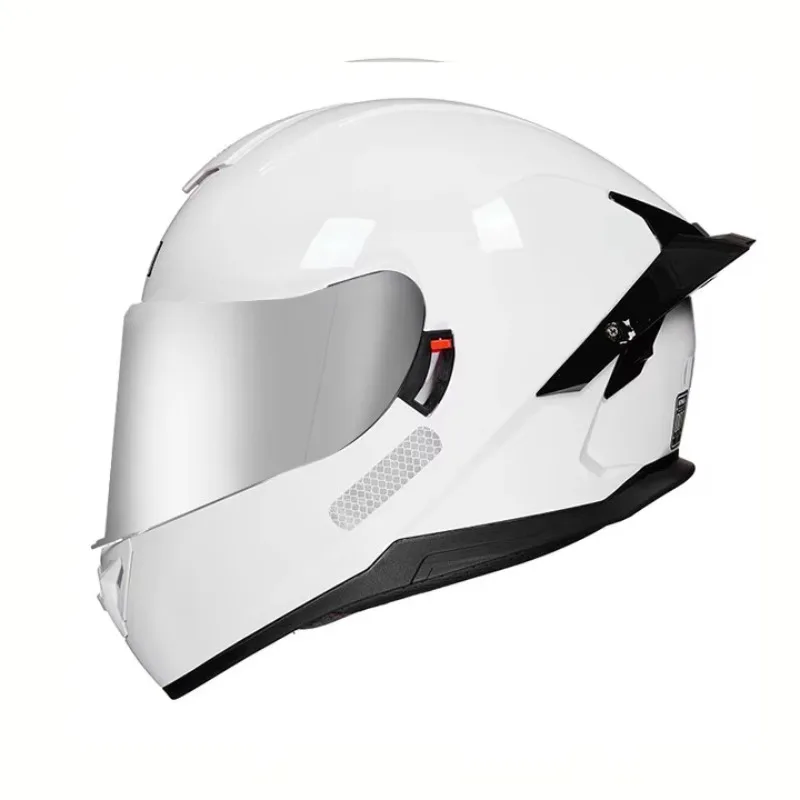 Dual Visor Motorcycle Racing Helmet - خوذة دراجة نارية كاملة الوجه من