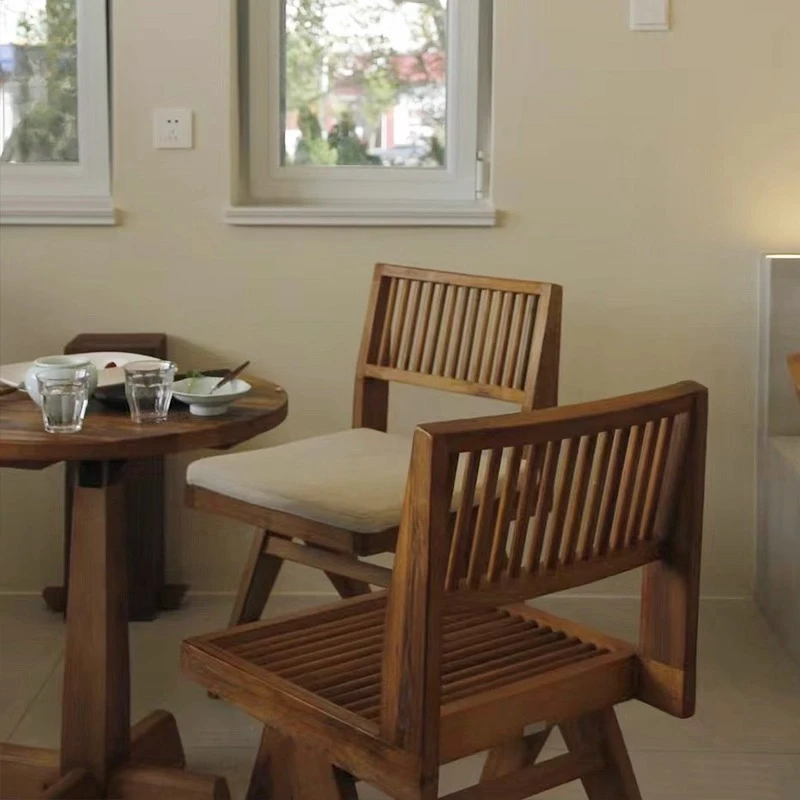 الشمال الرجعية القديمة الدردار شانديغار كرسي الطعام البلد الأمريكي الخشب القديم P.J كرسي الترفيه مسند الذراع غير رسمي