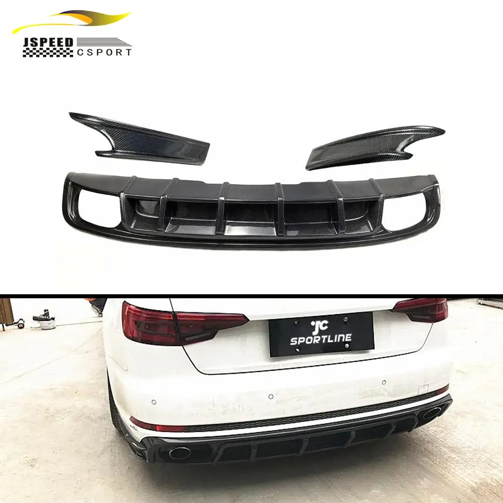 

Suitable for The Audi S4 2017-2018 uses a carbon fiber rear diffuser with a separator