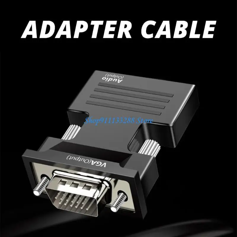 

G88D VGA в HDTV -преобразователи адаптера PC VGA Source Вывод для мониторов HDTV Connector VGA MALE -MALE WIDEV Video Dongle