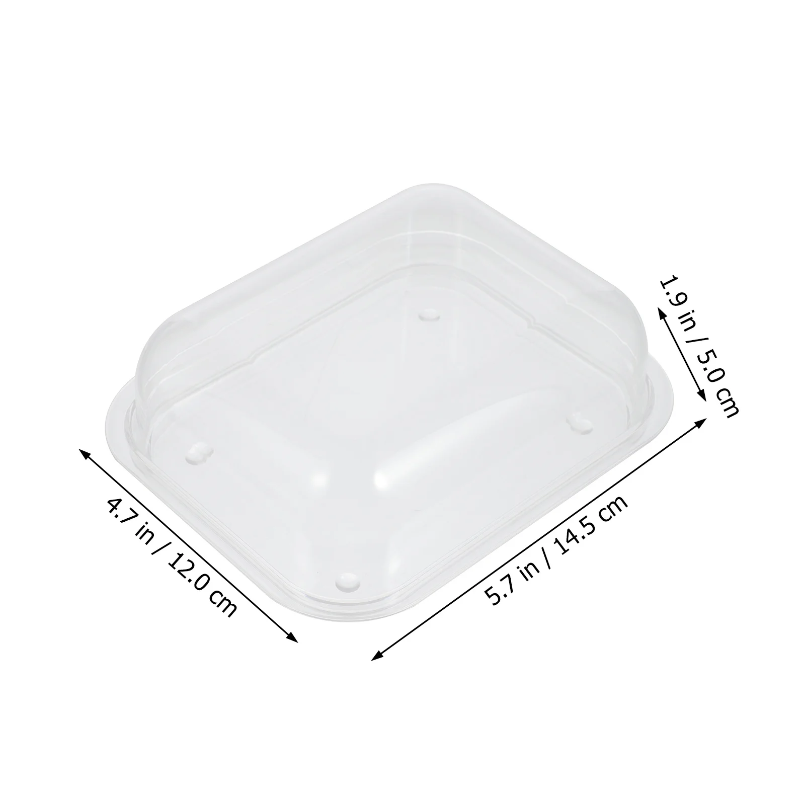 

1Pcs Acrylic Butter Box Smooth Surface Home Restaurant Butter Holder with Lid Sealed Storage Dessert Snacks Container