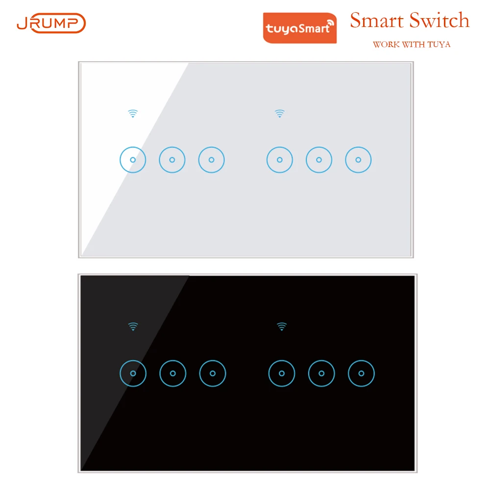 

JRUMP Wifi Smart Touch Switch Voice Alexa Control Switch Intelligent Wall Switch Work With Alexa Echo Google Home Smart Switch