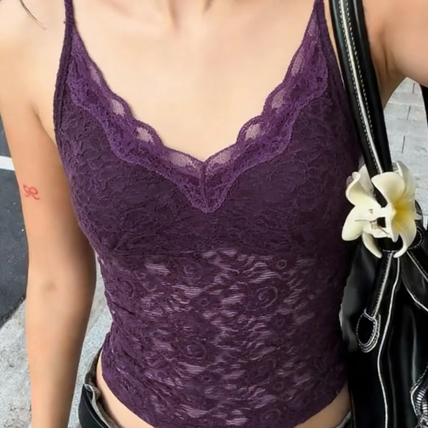 

Fashion Lace Strapless Camisole Y2K Crop Top Women Sexy Tank Top Lady Summer Dress up Night Club Streetwear Female Clothing