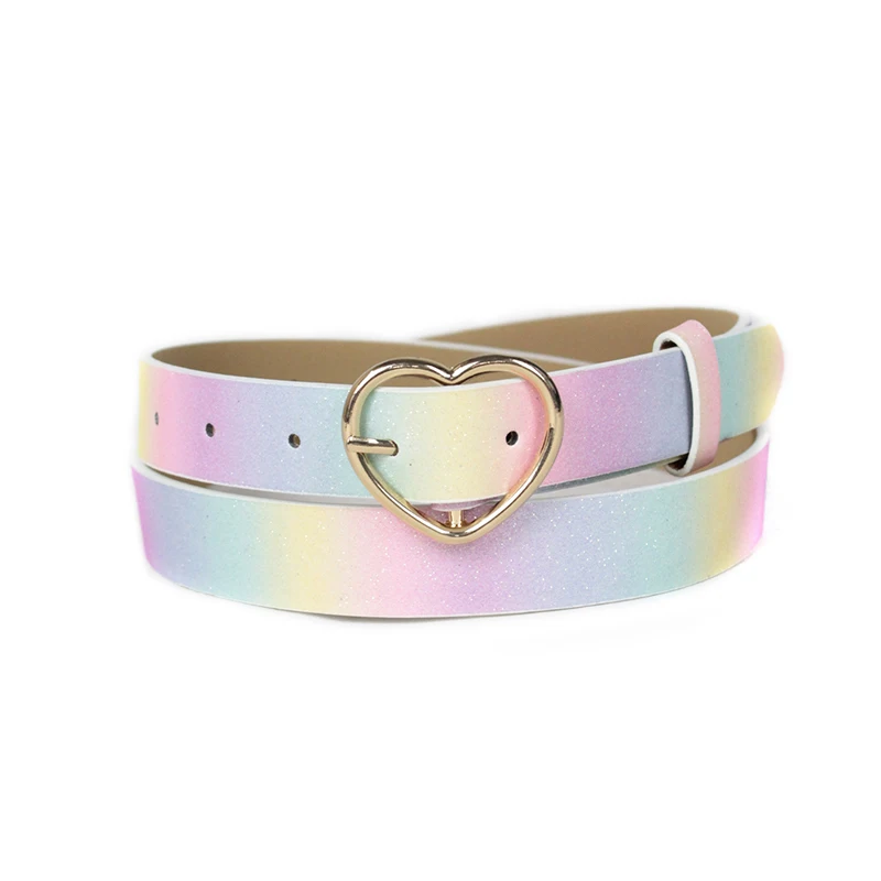 Children\'s Belt Girl Pink Princess Dress Military Training Girl Belt Dress Jeans Belt