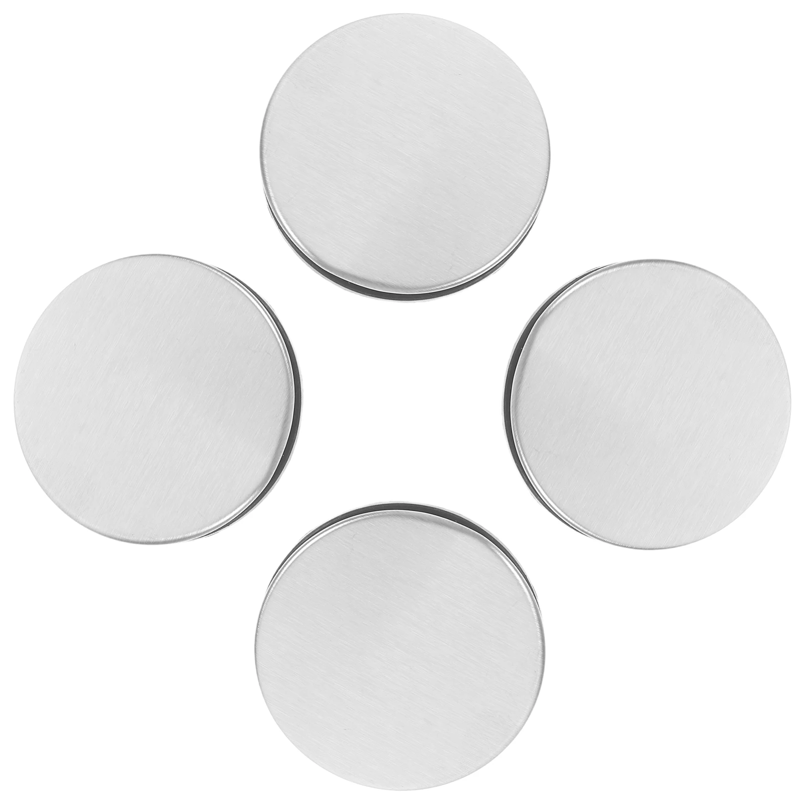 

4pcs Sink Hole Covers Kitchen Basin Plugs Removable Soap Dispenser Caps Stainless Steel Sprayer Hole Accessories Silver
