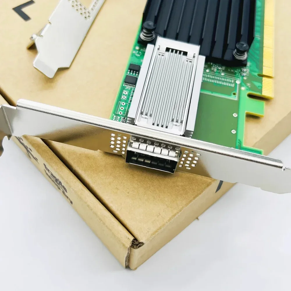 A=For Mellanox MCX455A-ECAT 100GbE 100Gbs EDR QSFP28 ConnectX-4 CX455A 1 Port 825110-B21 825315-001 828107-001 Fast Ship