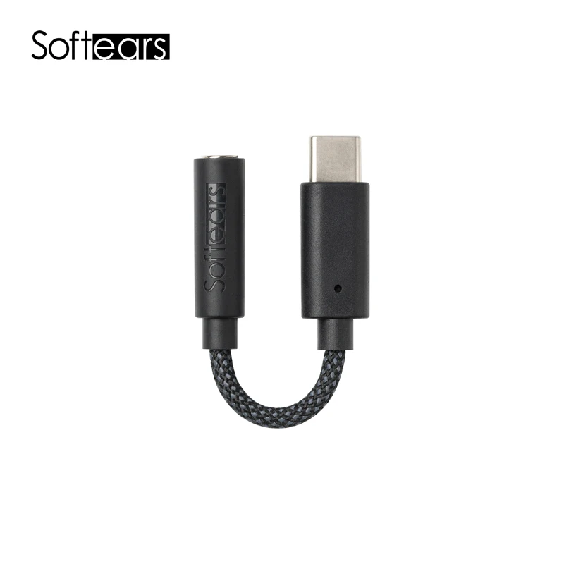 SoftEars S01 Hi-Res Portable USB DAC Type-C to 3.5mm CS46L41 DAC USB-C to Headphone Jack Adapter Headphone amplifier