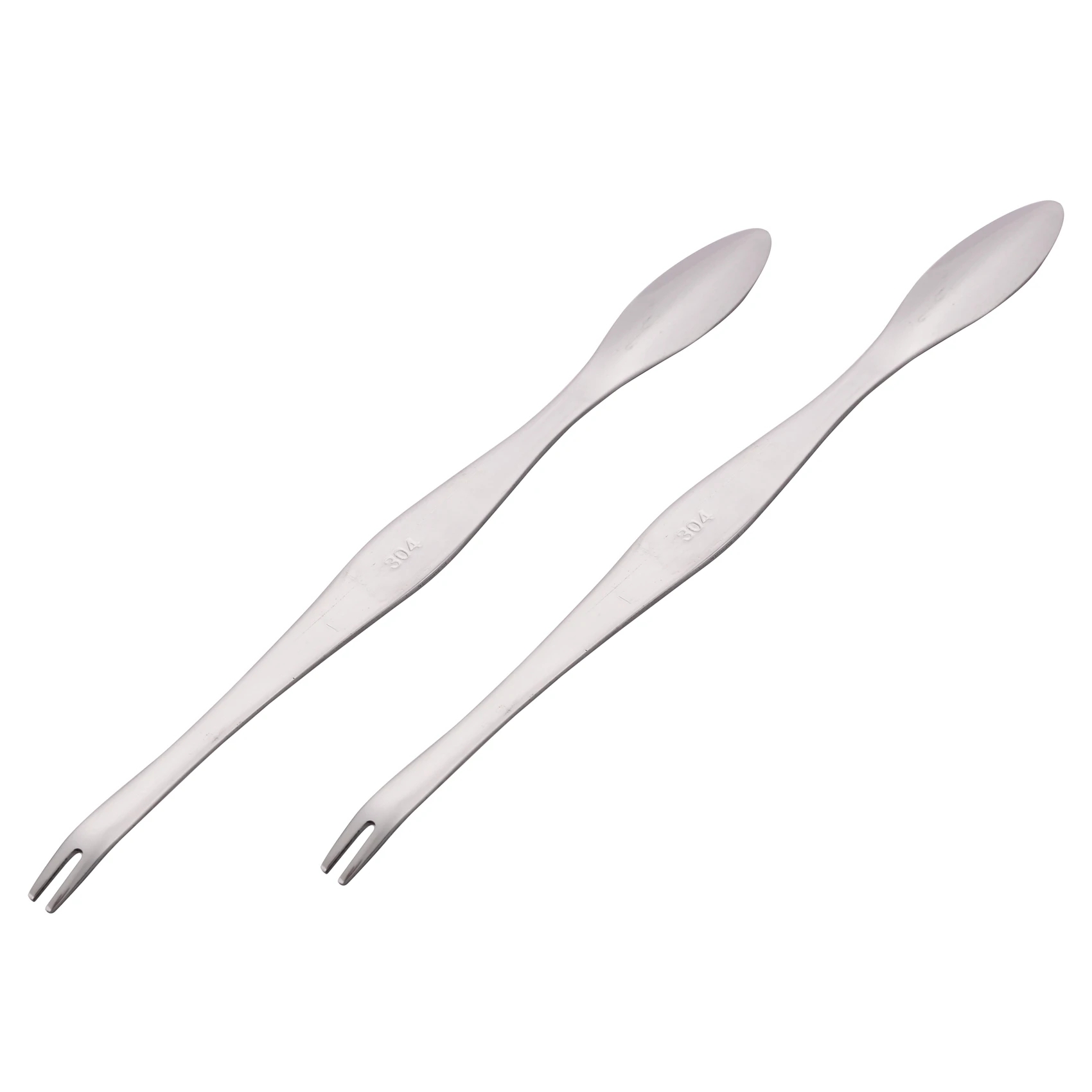 Y42A-Seafood Tool Crab Crackers Picks Spoons Stainless Steel Crab Peel Shrimp Tool Lobster Clamp Pliers Clip Pick - 10Pcs