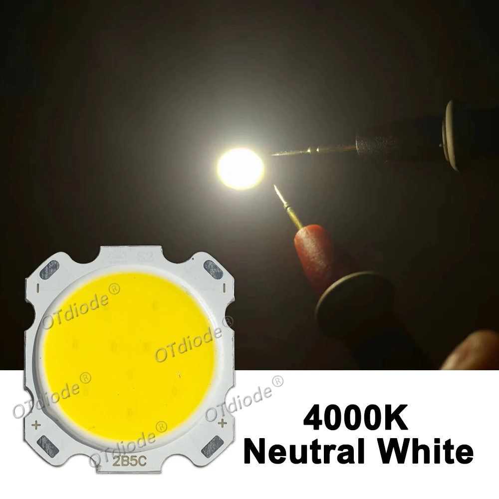 manufacturer 28mm Round Aluminum LED COB Light Source Module 3W 5W 7W 10W 12W COB bulb lamp Flip chips for spotlight