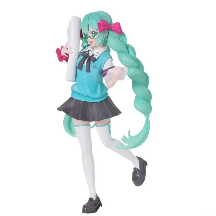 Das 16. Jahrestag Hatsune Miku Booota Studentenuniform Doppelter Pferdeschwanz umgebende Ornamente Animationsfiguren Modell Kinderspielzeug