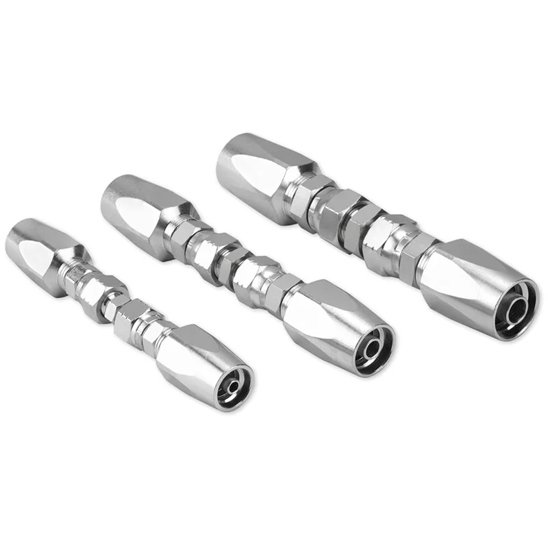 

Reusable Hydraulic Hose Repair Kit, 1/4" 3/8" 1/2" ID Hydraulic Hose Fittings Field Repair