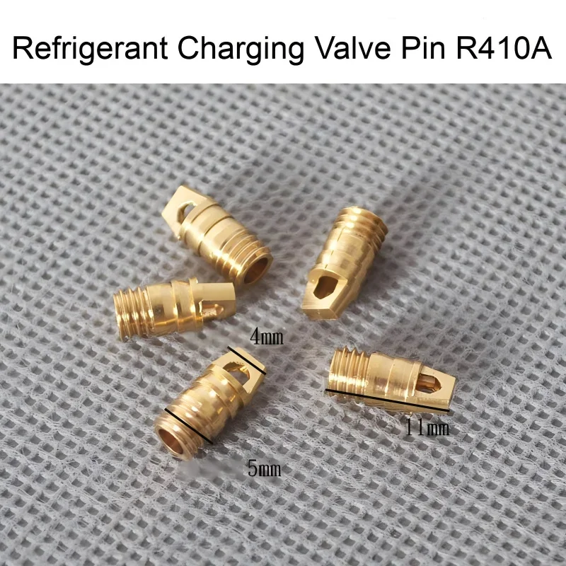 10pcs AC Refrigerant Charging Needle Valve Pin – Fits R22 & R410A Hoses for Fridge & Air Conditioner