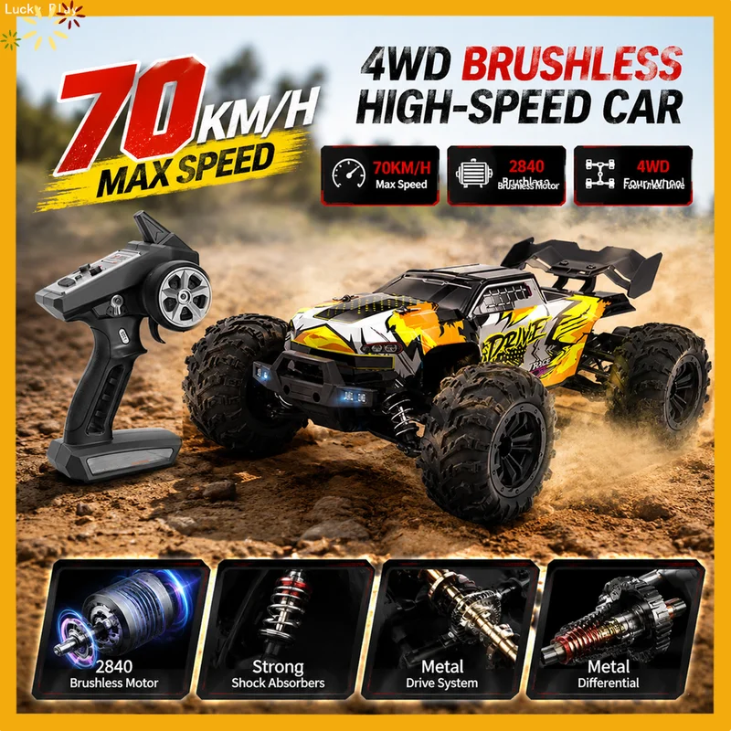 Scy 16102 Pro 1:16 70km/H 4wd Rc Car With Led Light 2.4g Remote Control Cars High Speed Drift Monster Truck  For Adults Toy Gift