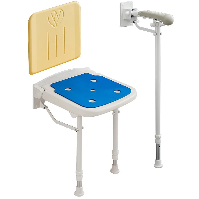 

Bathroom seat folding stool elderly toilet toilet armrest stand up folding safety non-slip railing bath stool