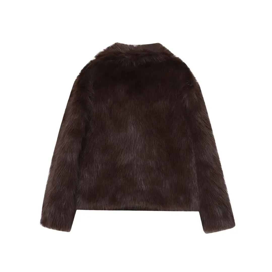 سترة جلدية نسائية عصرية متعددة الاستخدامات، تصميم جديد للخريف من JNLEAOG، نمط فرنسي فضفاض، معطف بأكمام طويلة من البوليستر #1