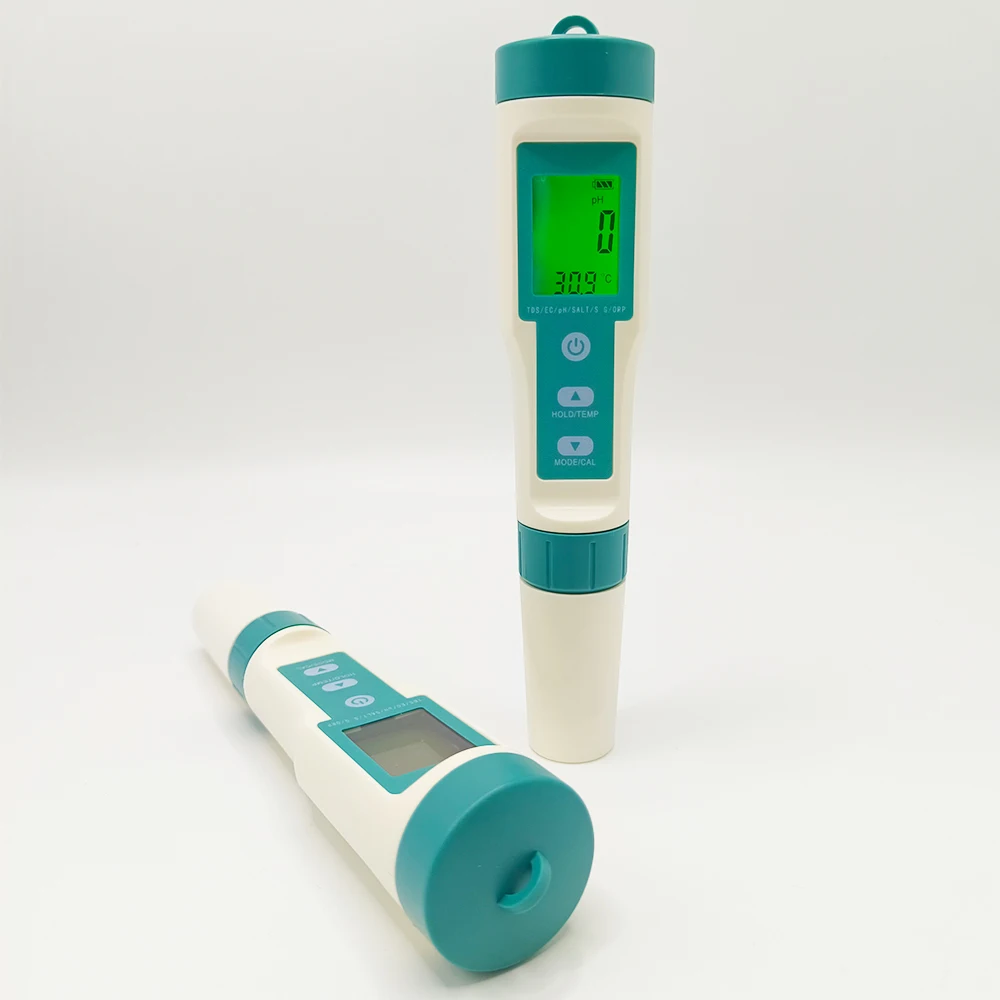 New 7 in 1 PH/TDS/EC/ORP/Salinity /S. G/Temperature Meter C-600 Water Quality Tester for Drinking Water, Aquariums PH Meter