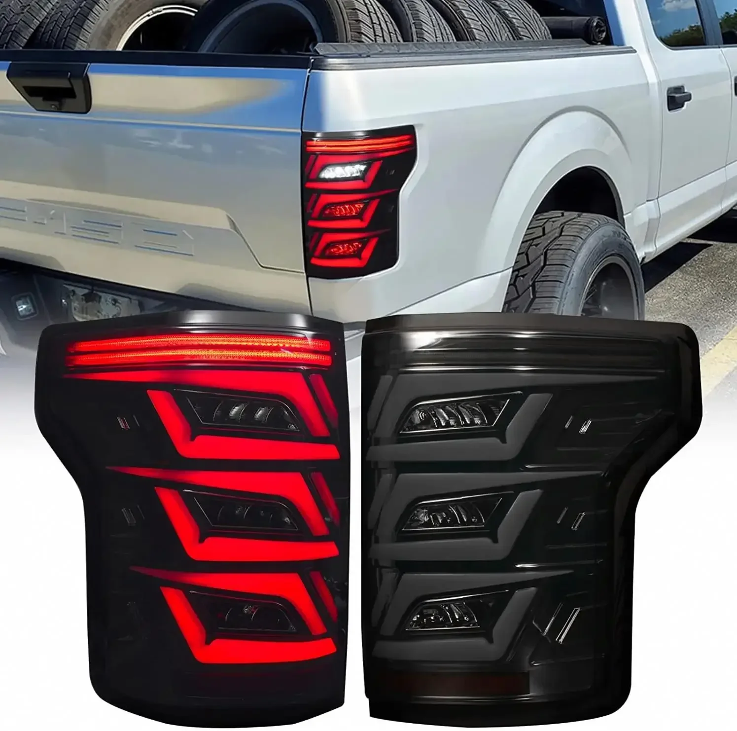 

2015 2016 2017 2018 2019 2020 pickup raptor accessories auto lighting systems Car Led Tail Lamp taillight for FORD F150