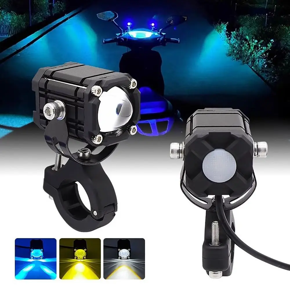 Суперъяркие светильники для мотоциклов, светящиеся двухцветные внешние электрические светильники для электрических мотоциклов, аксессуары Суперъяркие светильники для мотоциклов, светящиеся двухцветные внешние электрические светильники для электрических мотоциклов, аксессуары