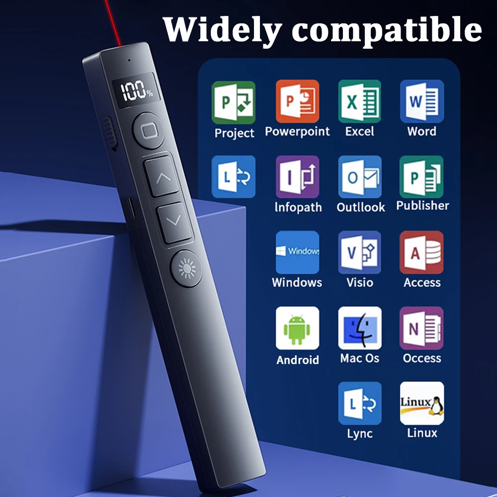 Powerpoint Pen Remote Control Pen Increase Productivity Power Digital Display Teaching Demonstration Presentation Laser Pointer