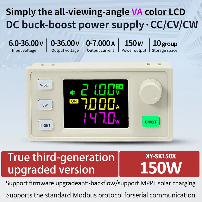 SK150X120X DC Buck Boost Converter CNC Adjustable Regulated Laboratory Power Supply Constant Voltage Current Solar Charge Module