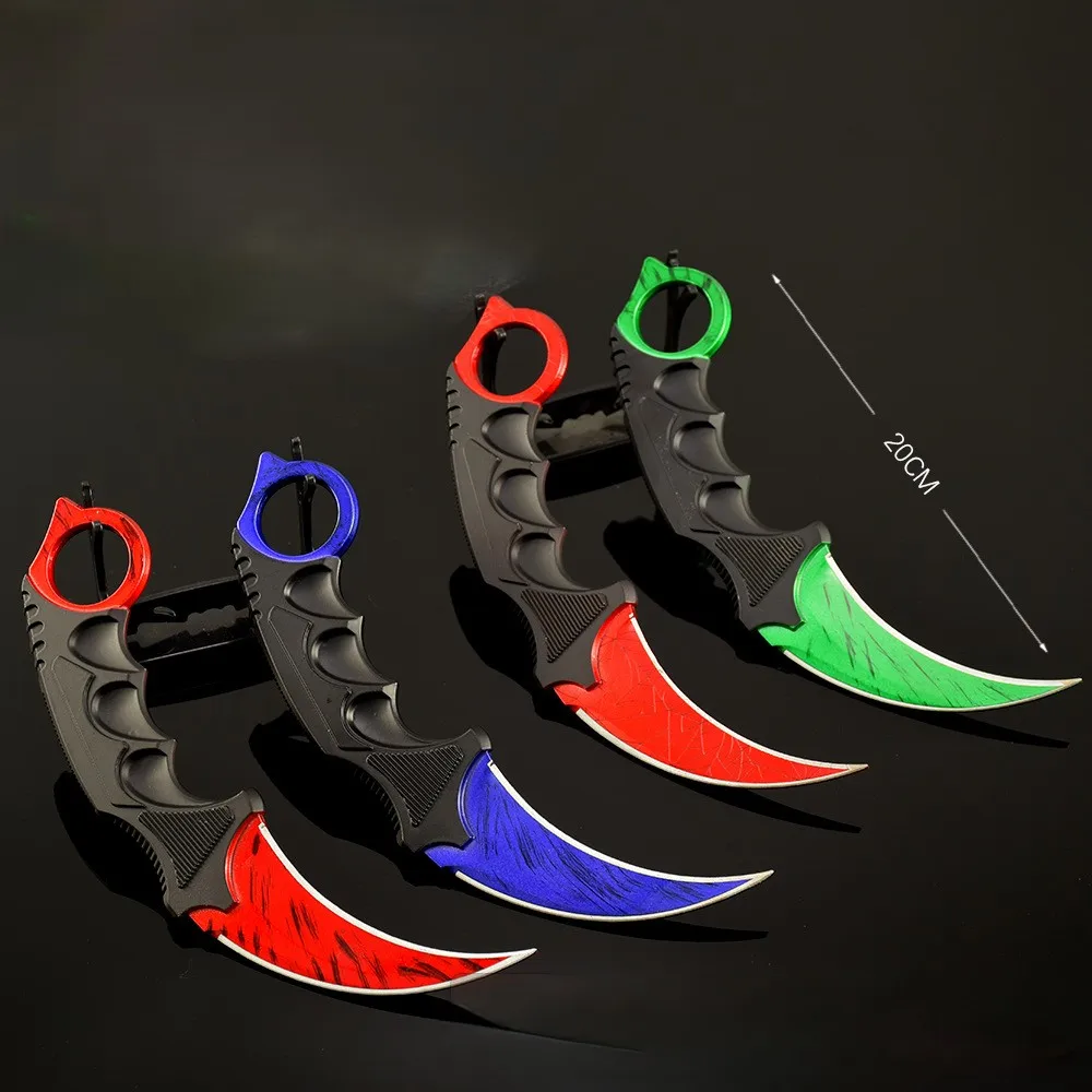 Réplica del Cuchillo Garra Crimson Web – 20 cm 7,87in Aleación de Zinc, Hoja No Afilada, con Funda – Regalo o Adorno de Escritorio