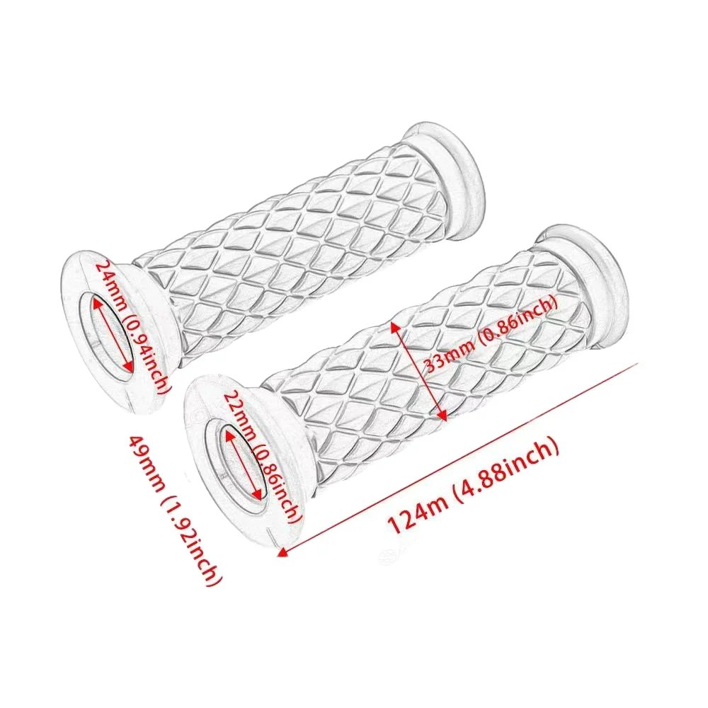 Universal 7/8\'\' 22mm Handle Grips Dirt Pit Bike Motorcycle Motocross Motorbike Handle Bar Grips For Yamaha Kawasaki Suzuki Honda