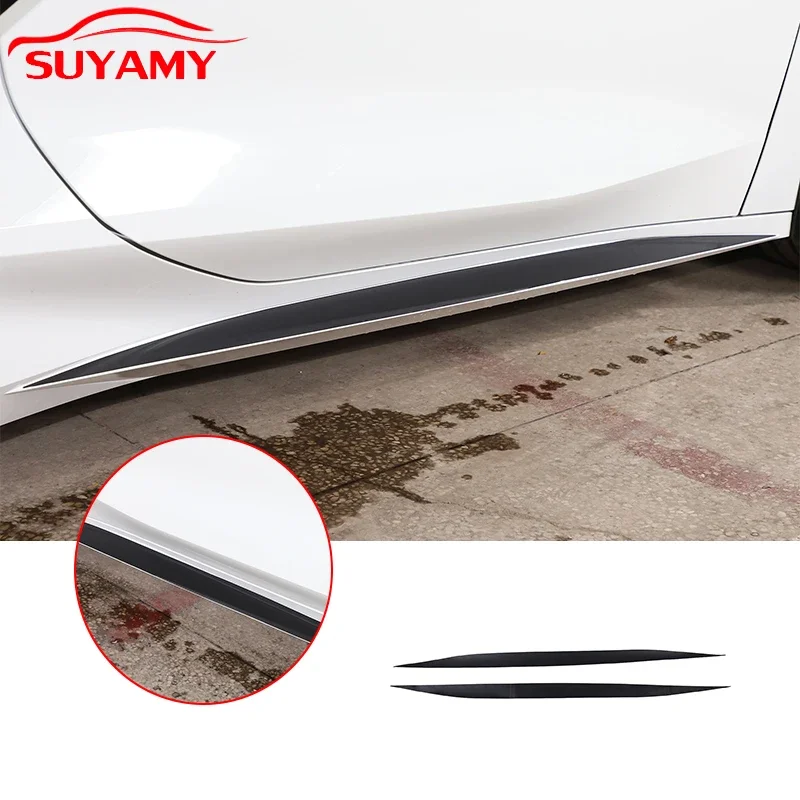 For Chevrolet Corvette C8 Stingray Z51 Z06 2020-2025 2026 PVC Car Body Side Skirt Trim Stickers Pull Flower Film Car Accessories
