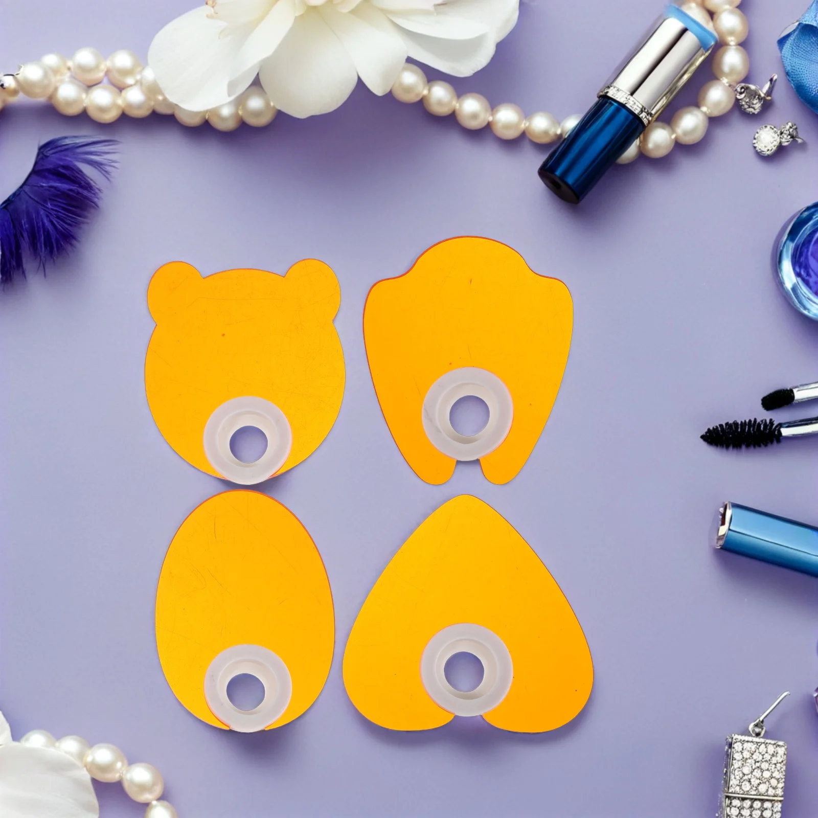 

4pcs Nail Lamp Shield Acrylic Blue Light Filtering Plate For Manicure Curing Tools Portable Replaceable Nail Art Light Barrier