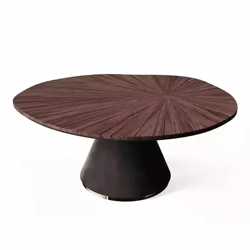 

Обеденный стол специальной формы из североамериканского черного ореха, креативный обеденный стол высокого класса из массива дерева, итальянский светлый роскошный