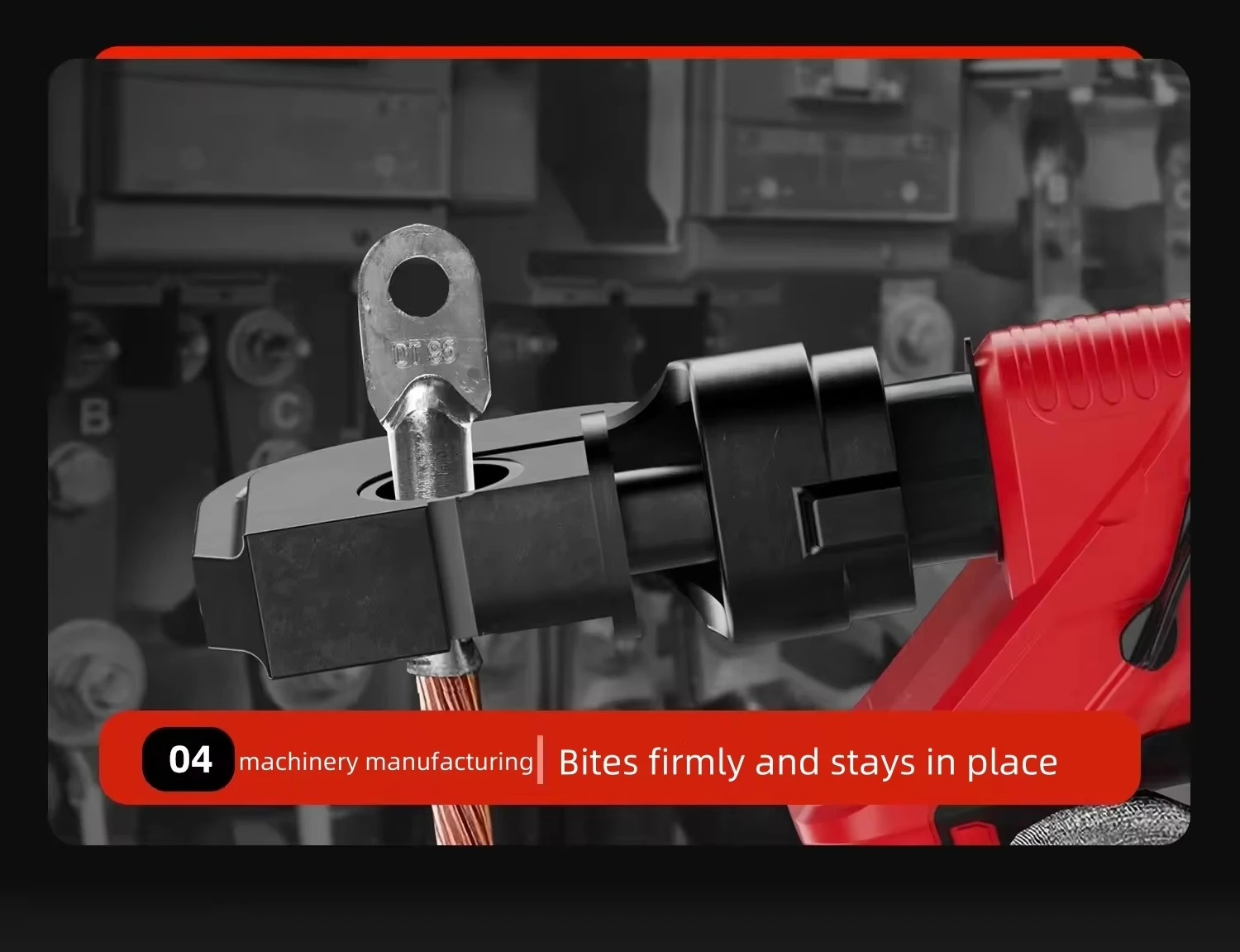 Alicate hidráulico elétrico de lítio com junta de cobre Design sem fio para ônibus e cabo