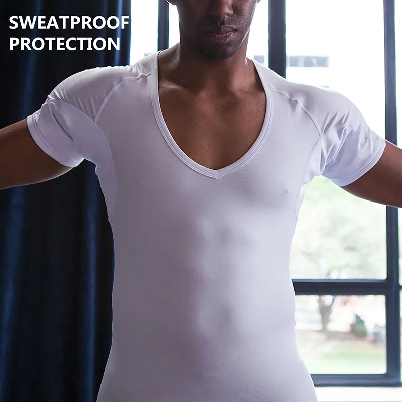 A Fashionable   With Proof Pads Hidden In The Underarm That Completely Eliminate Sweat Stains Undershirt