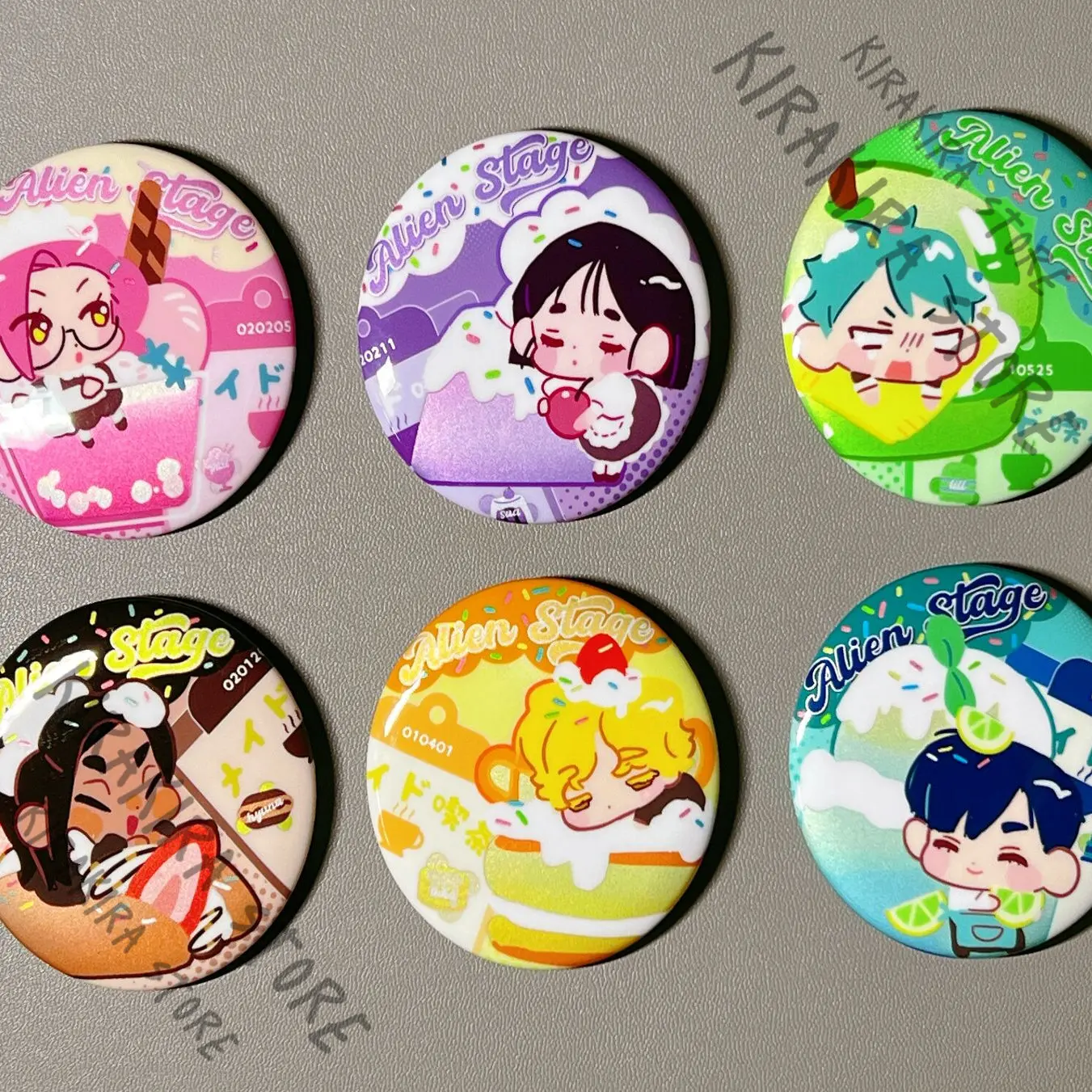 Alien Stage Double Flash Badge Pendants Till Ivan Cosplay Acrylic Standing Sign Mizi Sua Hyuna Luka Keychain Postcard Collect