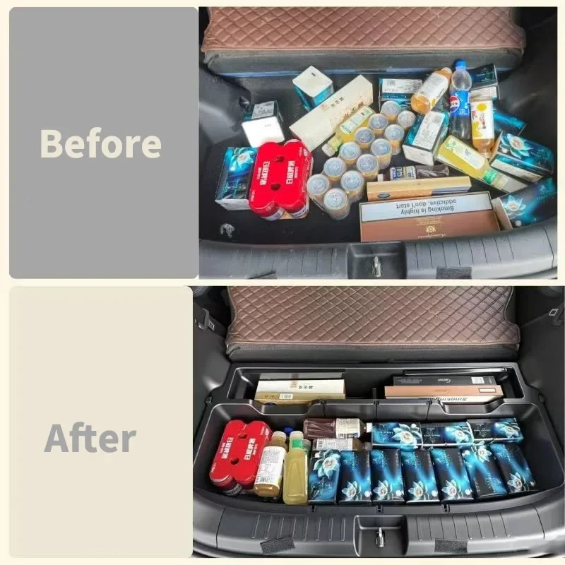 For BYD Seagull 2025 Car Trunk Bottom Storage Box Trunk Storage Organizer Cargo Filling Extension Accessories Interior Storage