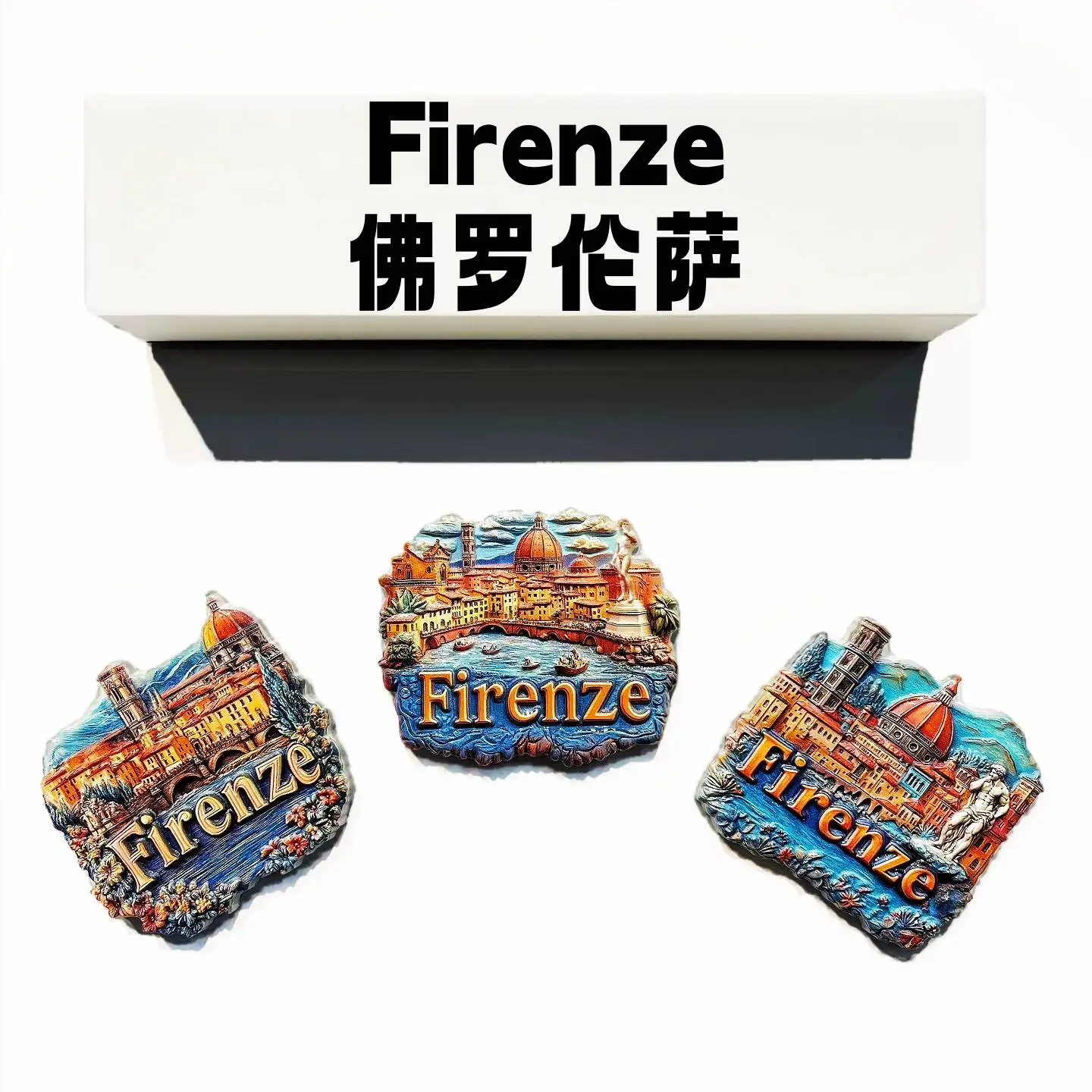 Florence, Italy Creative City Landmark Church Building Bridge Vecchio Tourist Souvenir Magnetic Refrigerator Magnet