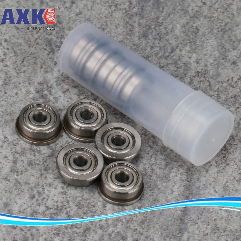 10pcs Free Shipping Boutique Flange Ball Bearings F6701ZZ F6701 F61701 F6701-2RS Size 12*18*19.5*4*0.8 Mm Inch Bearing AXK Steel