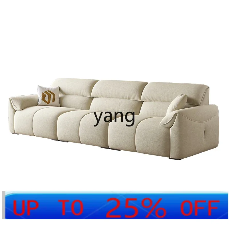 

LH straight row fabric sofa living room green cream wind piano keys modern simplicity