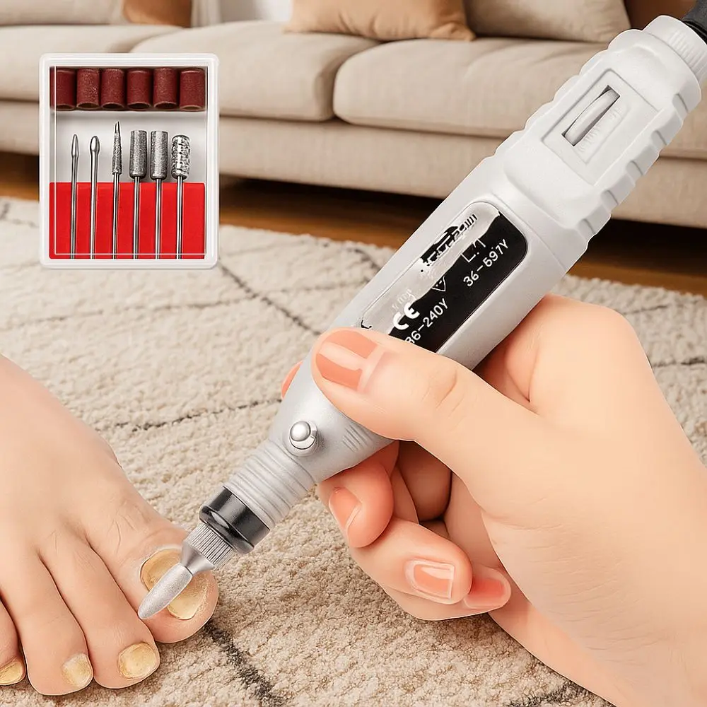 

Portable Electric Nail Drill Machine Electric Quiet Operation Nail Polishing Tools Adjustable Nail Art Equipment Pedicure