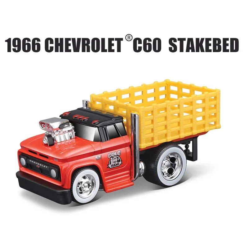 Maisto 1:64 Work Rigs Truck Series Muscle Machines Chevrolet Ford Box Truck Fuel Truck Alloy Luxury Vehicle Toys Model Kids Gift