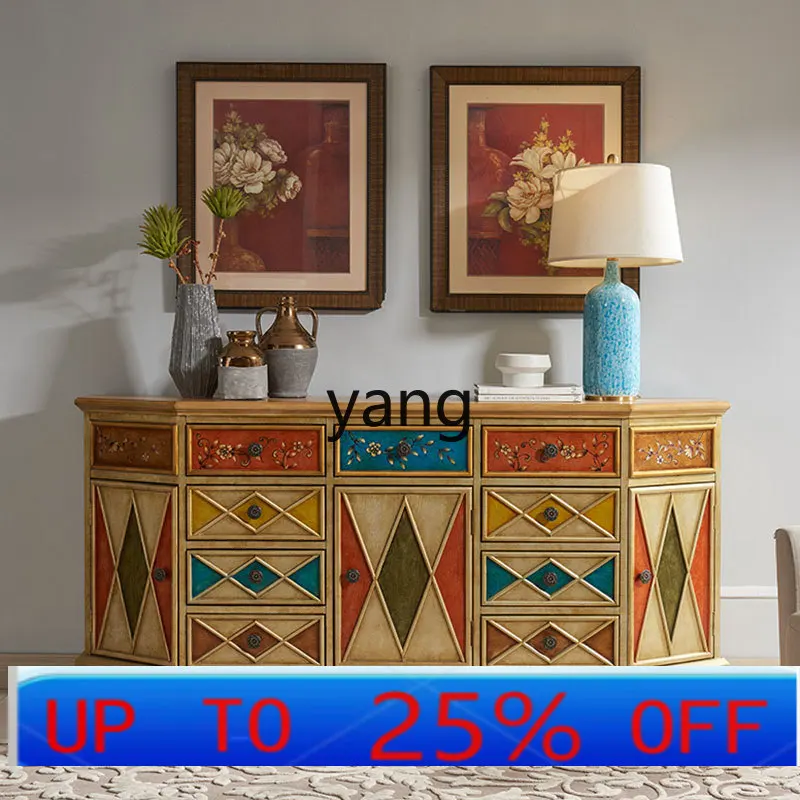 

LHH простой входной декоративный шкаф для большой квартиры, настенный шкаф для хранения вещей, ретро-шкаф для телевизора