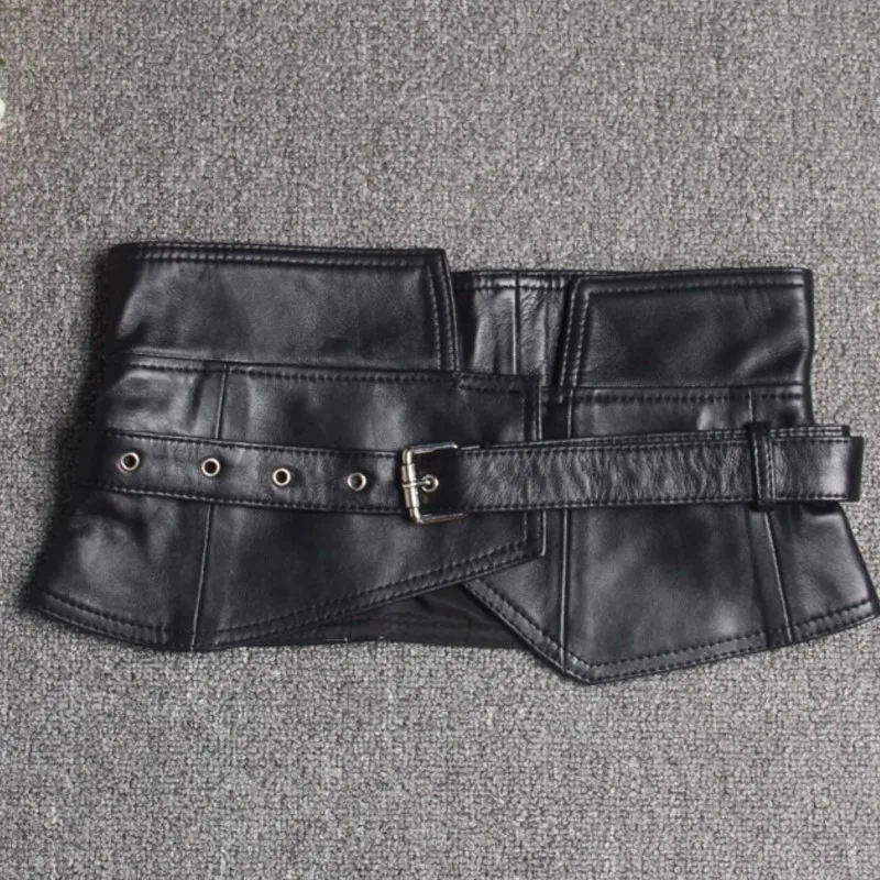 

Haining High Quality Real Leather Waist Seal Women's Sheepskin Strap Belt