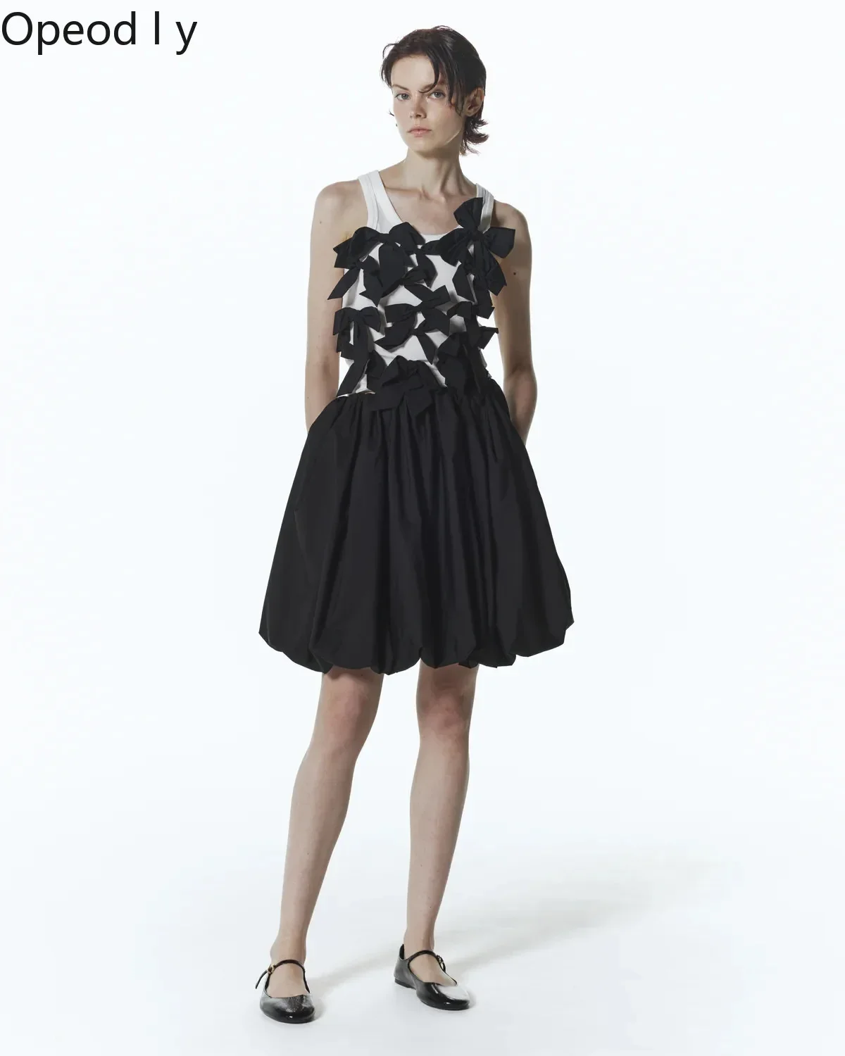 Sweet Cool Girl Sweet Bow Japanese Original Small Vest Fashion Slim Short Slim Knitted Sleeveless Inner Summer New