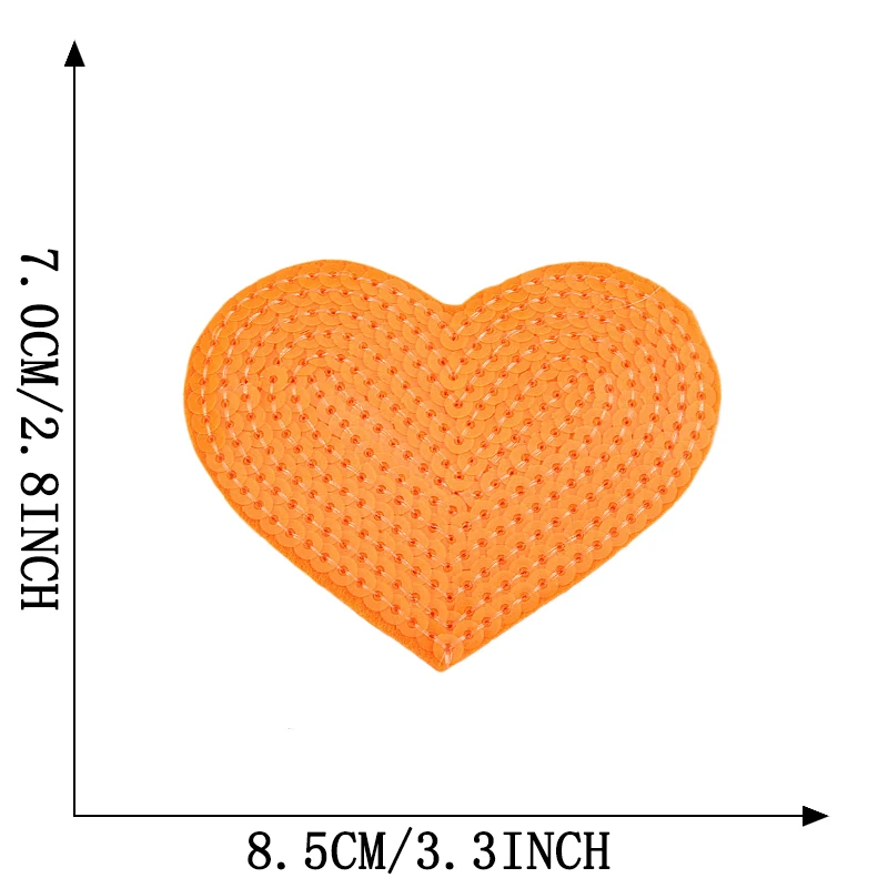 Eisen auf Patches für Kleidung Stern Herz Pailletten Thermo jacke DIY gestickt nähen Aufkleber Rucksack niedlichen Parche Kinder Ropa Glitter – Detail 9