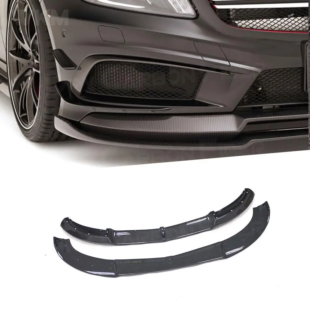 

Sport Bumper Body kit Carbon Fiber Double Layer Front Bumper Lip Spoiler Splitter for Benz A Class W176 A180 A200 A260 2013-2015