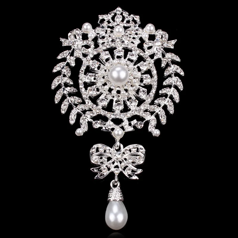 Foreign Trade Crown Brooch Pearl Butterfly Tassel Corsage Phone Accessories Shoes Package Clothing Wolesale